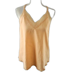 Tank top with Lace Peach Size S